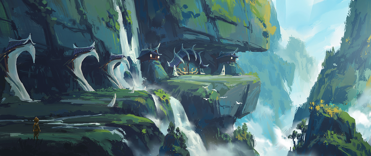 给动画片《新西游历险记》做的一些场景设定(合集)