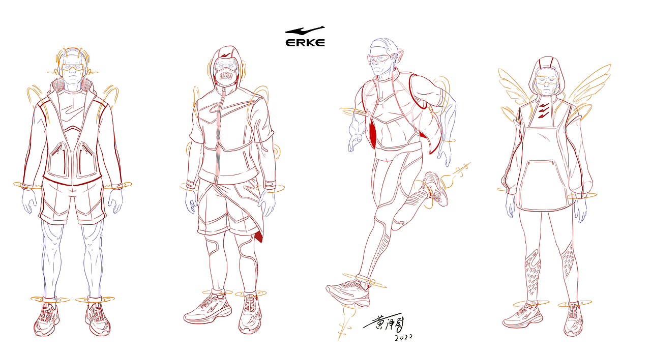 鸿星尔克插画（图ZMzAxNTIxOTM2） - 商业插画 - 站酷设计师Huangzewei原创素材 - 站酷ZCOOL