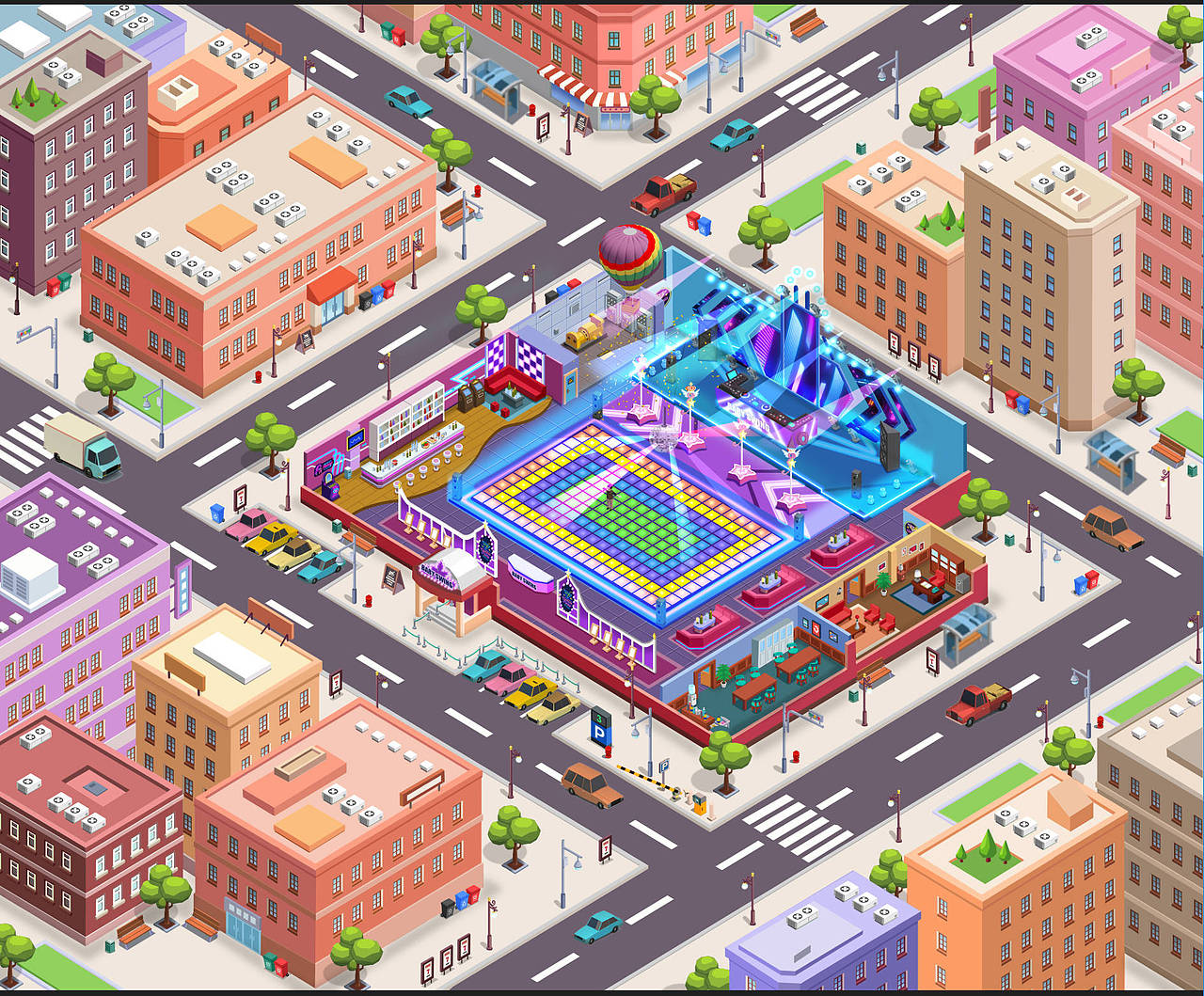 夜店设计地图（图ZMzAwODE5Mjc2） - 游戏原画 - 站酷设计师如梦暮原创素材 - 站酷ZCOOL