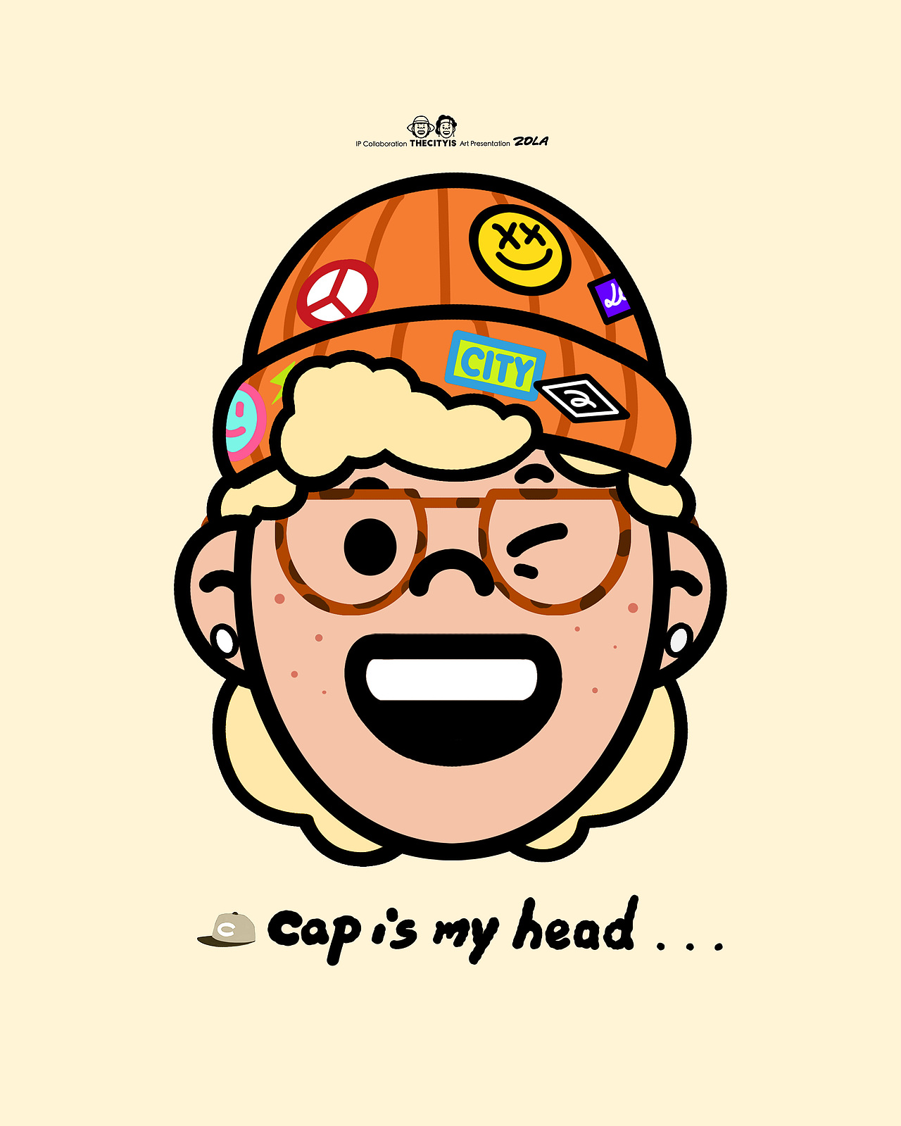 CAPS | 帽子就是我的头（图ZMzY1Nzk5OTAw） - 新锐潮流插画 - 站酷设计师佐拉Zola原创素材 - 站酷ZCOOL