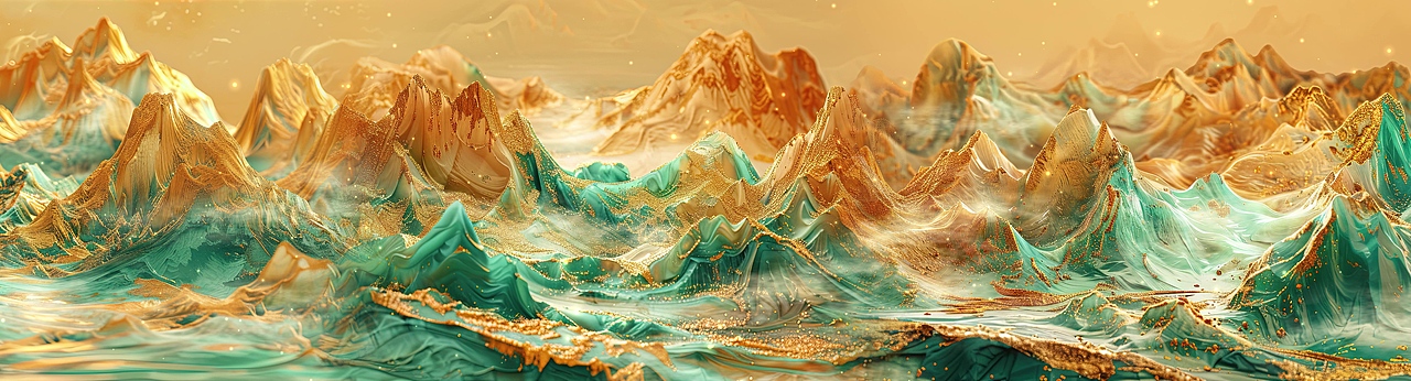 三维千里江山图|金碧辉煌