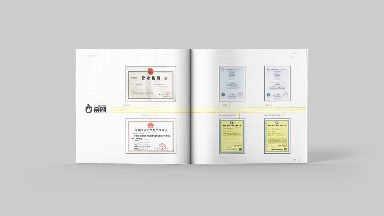 金刚电缆工业企业画册设计