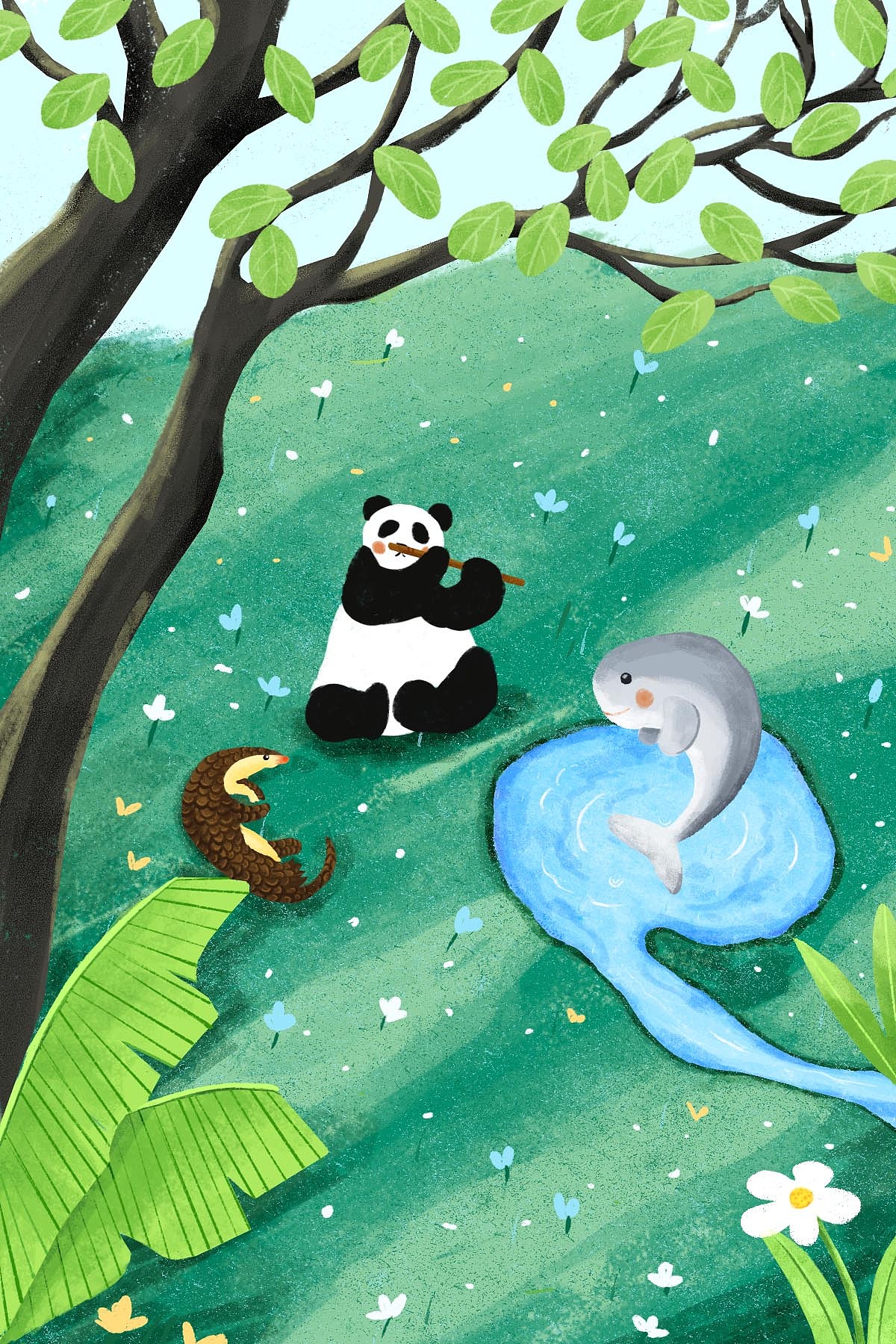 草地聽(tīng)笛（圖ZMzUyOTU5MjEy） - 創(chuàng)作習(xí)作 - 站酷設(shè)計(jì)師Z891239881原創(chuàng)素材 - 站酷ZCOOL