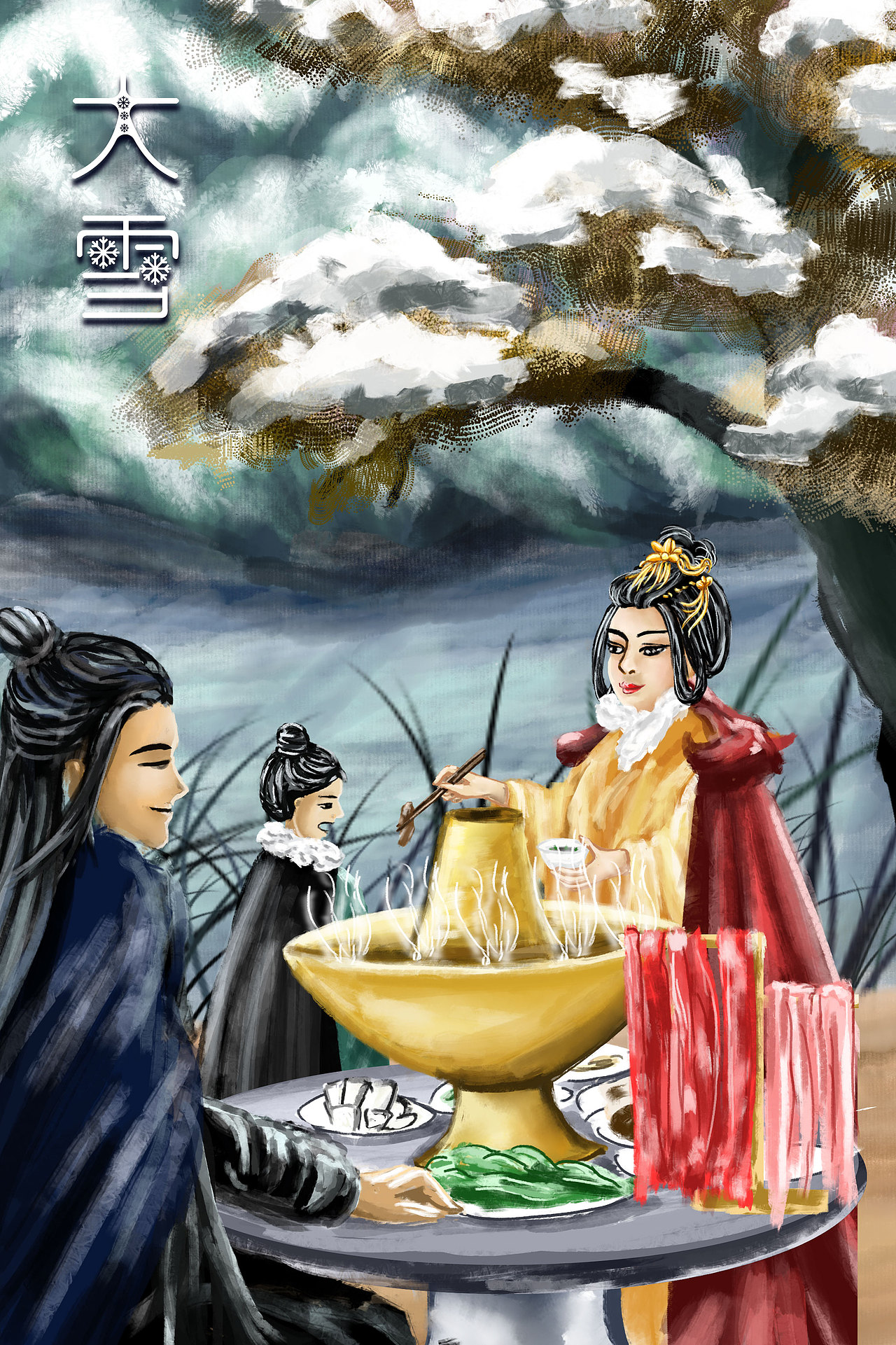 二十四节气——玄冬（图ZMzUxNDQ4MjQ0） - 创作习作 - 站酷设计师雲翊原创素材 - 站酷ZCOOL