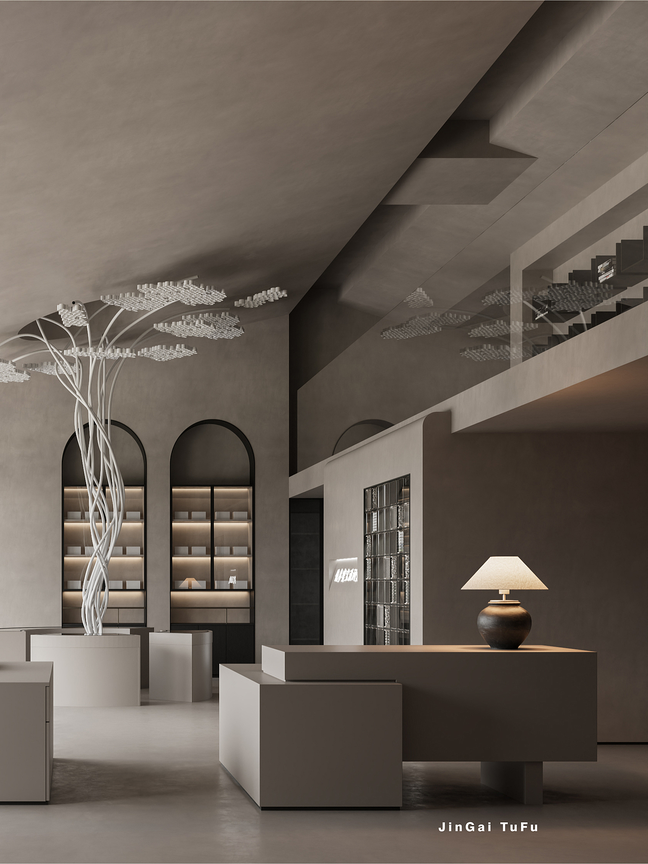 海参滋润堂室内空间设计表现案例（图ZMzY3NDY2MTYw） - 展陈设计 - 站酷设计师图夫x金该_效果图原创素材 - 站酷ZCOOL