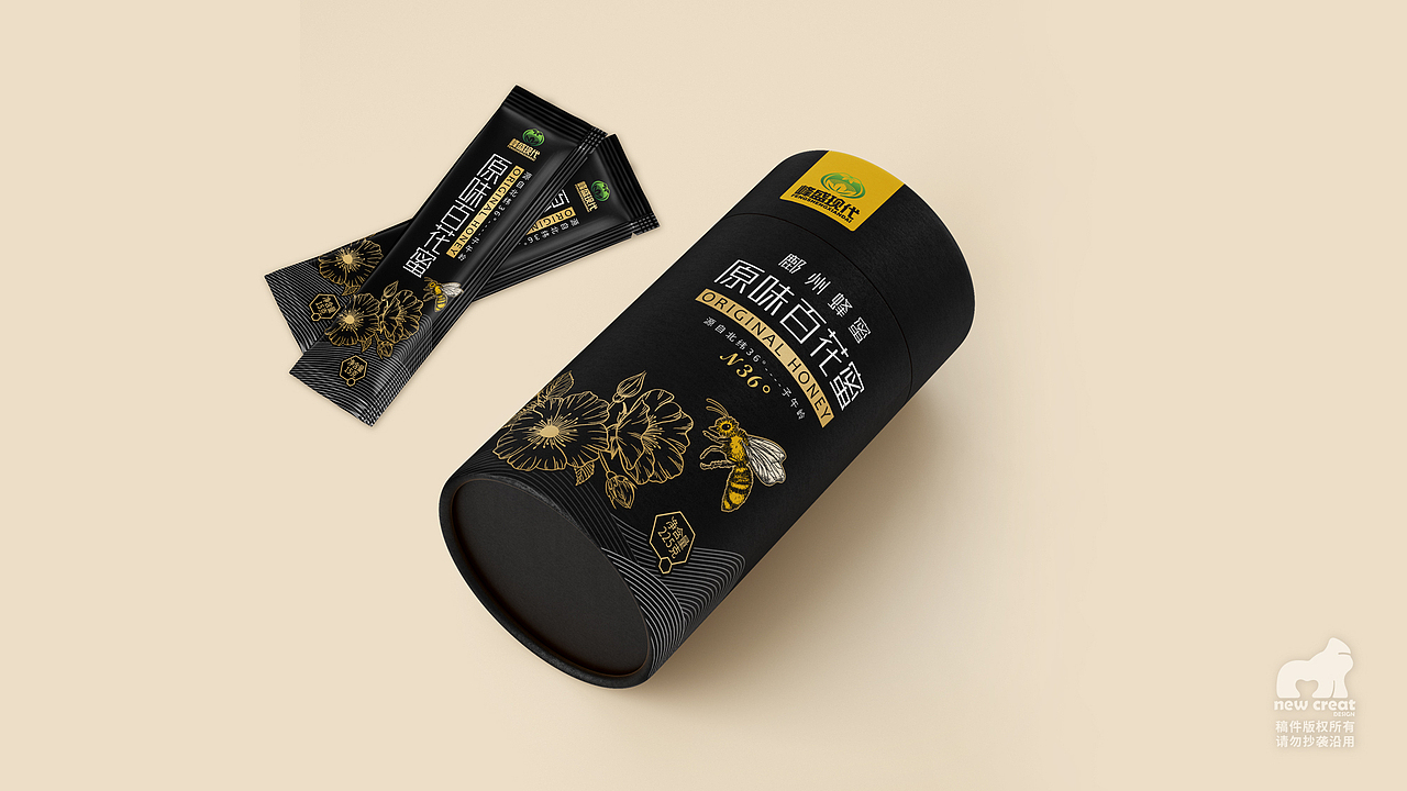 鄜州蜂蜜&蜂蜜包装设计|蜂蜜包装设计