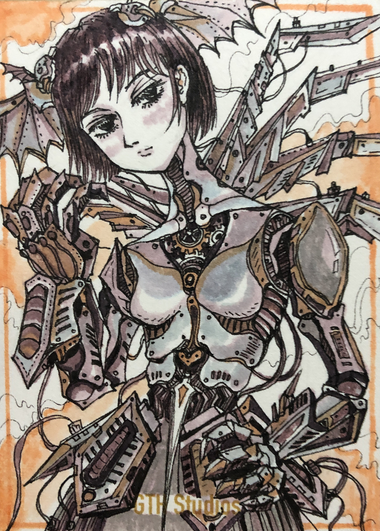 机械少女-good & evil -gth手绘卡