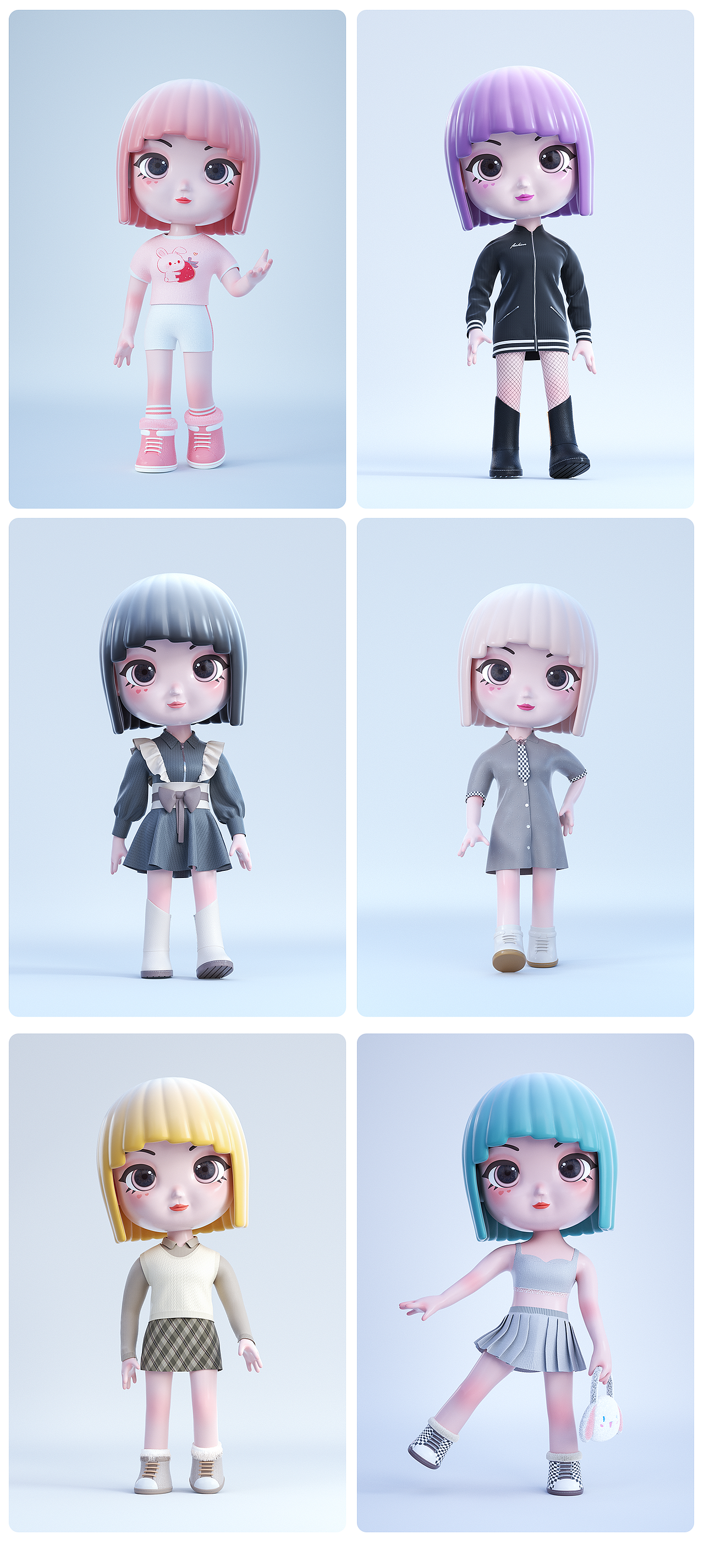 原创IP设计——呆妹（Nene）