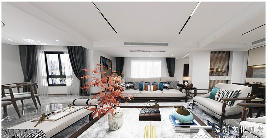 众凯文化创意 | 新中式高档住宅规划设计（图ZMzE4OTYxMTc2） - 商业空间设计 - 站酷设计师众凯文化创意原创素材 - 站酷ZCOOL