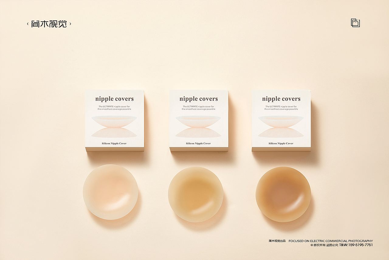 女士胸贴产品摄影丨简木视觉 女士内衣胸垫静物拍摄