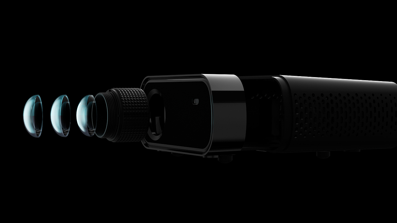 三月渲染练习 / 产品动画 - 投影仪