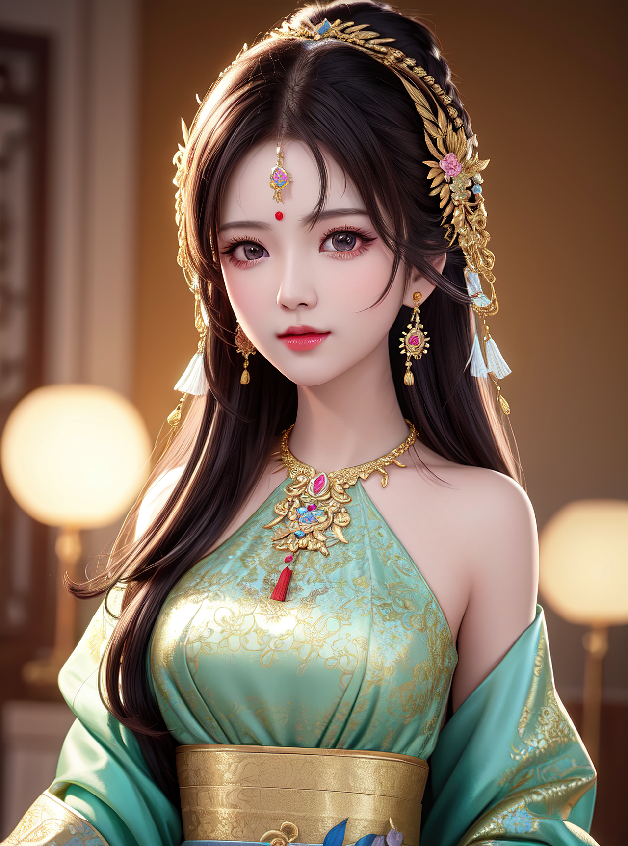 AI作品—国风少女（图ZMzM3NzA5OTg4） - AI作品 - 站酷设计师AI笔下原创素材 - 站酷ZCOOL