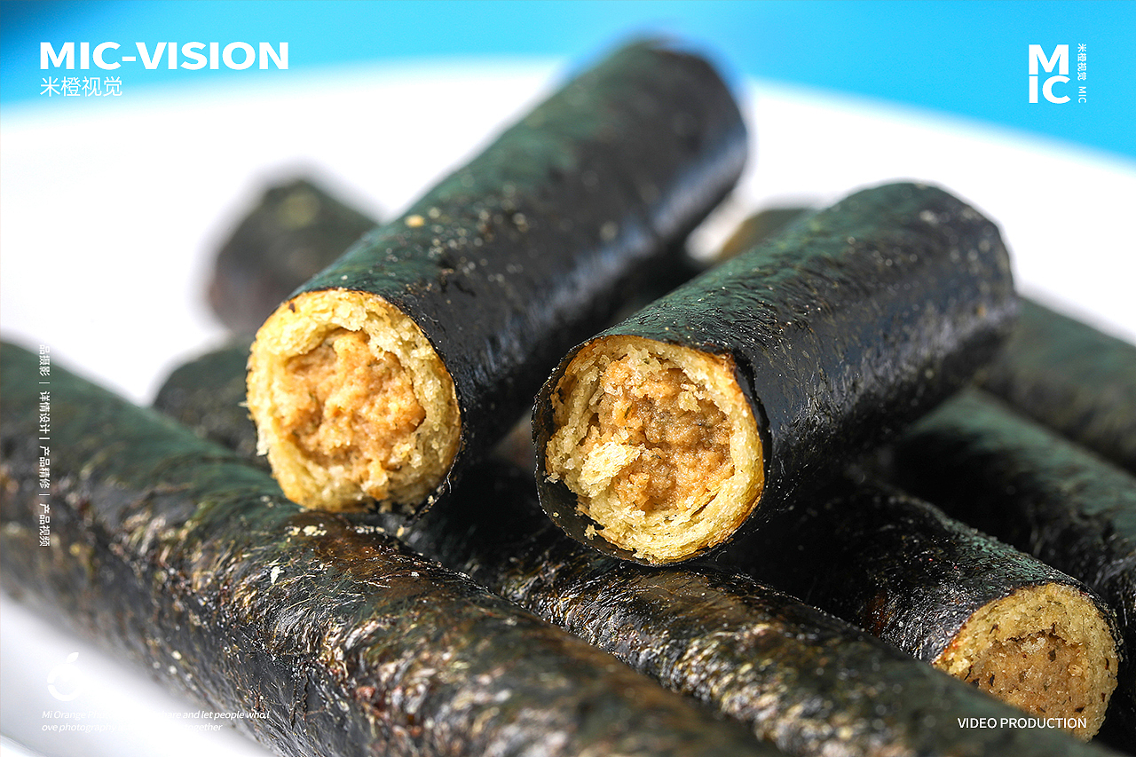 食品类|海苔卷拍摄