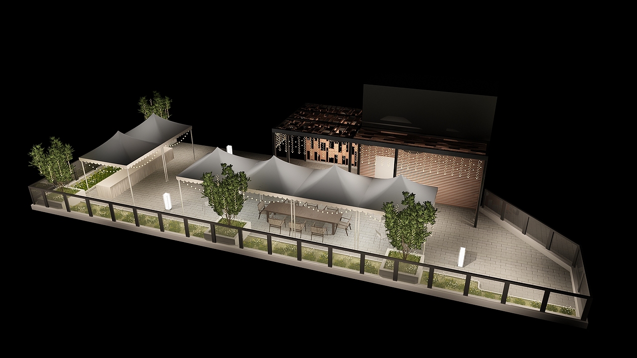 欧式户外场景亮化设计3D效果图（图ZMzQzMjU4NjA0） - 场景 - 站酷设计师3D设计师NG男原创素材 - 站酷ZCOOL