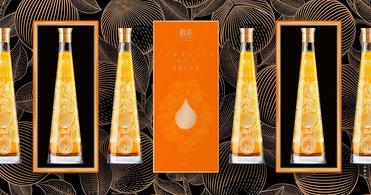 高鹏设计——高端山茶油食用油调味品包装设计