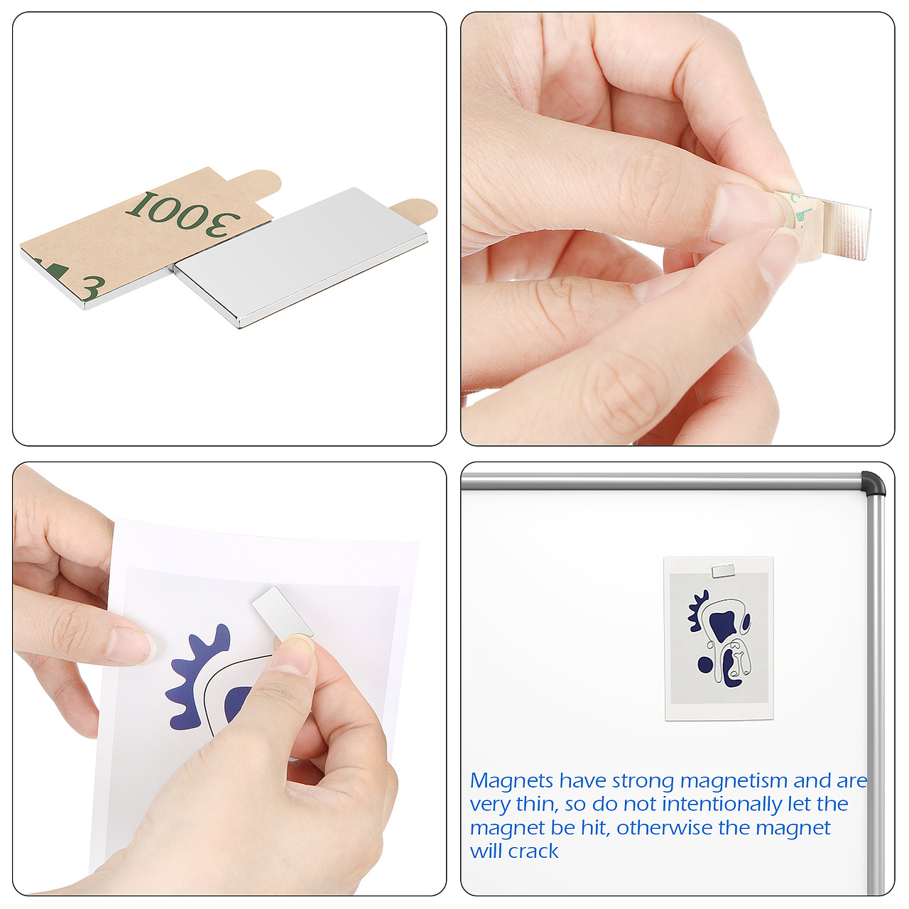 亚马逊(20X10X1mm-30Pcs)长方形薄磁铁主图精修