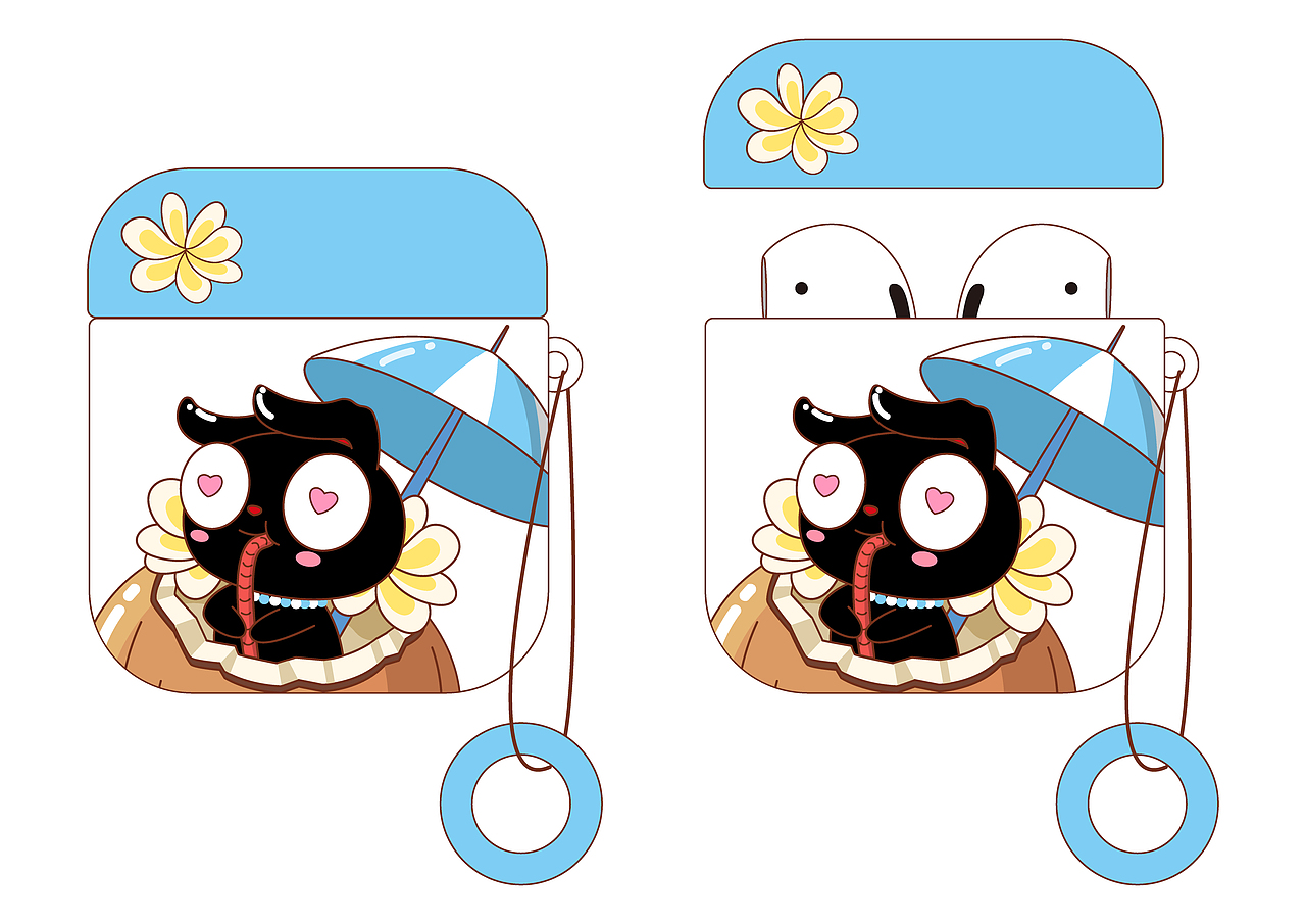 小墨耳机收纳盒（图ZMzU0MDg5NzA0） - 其他动漫 - 站酷设计师墨宝家族原创素材 - 站酷ZCOOL