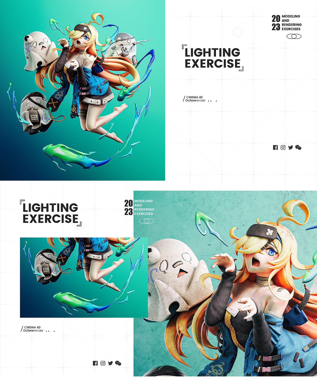 LIGHTING EXERCISE | 渲染练习 01（图ZMzI4NDc1Mzc2） - 动画/影视 - 站酷设计师duoduo_heal原创素材 - 站酷ZCOOL