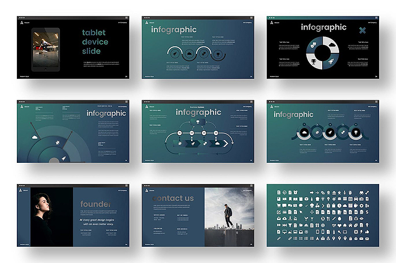 39页商业风格企业团队介绍项目合作通用PPT模板