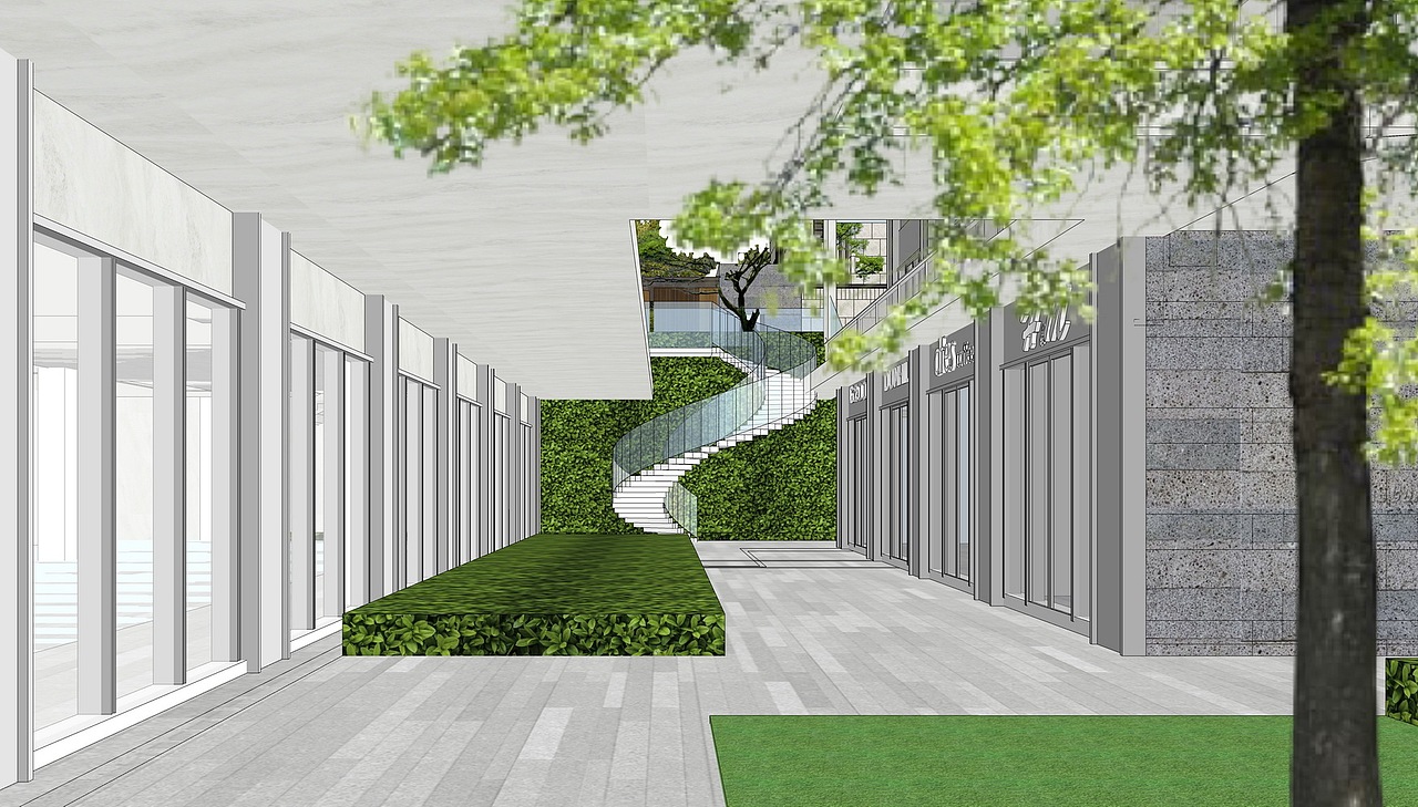 云溪苑示范区景观SU模型下载