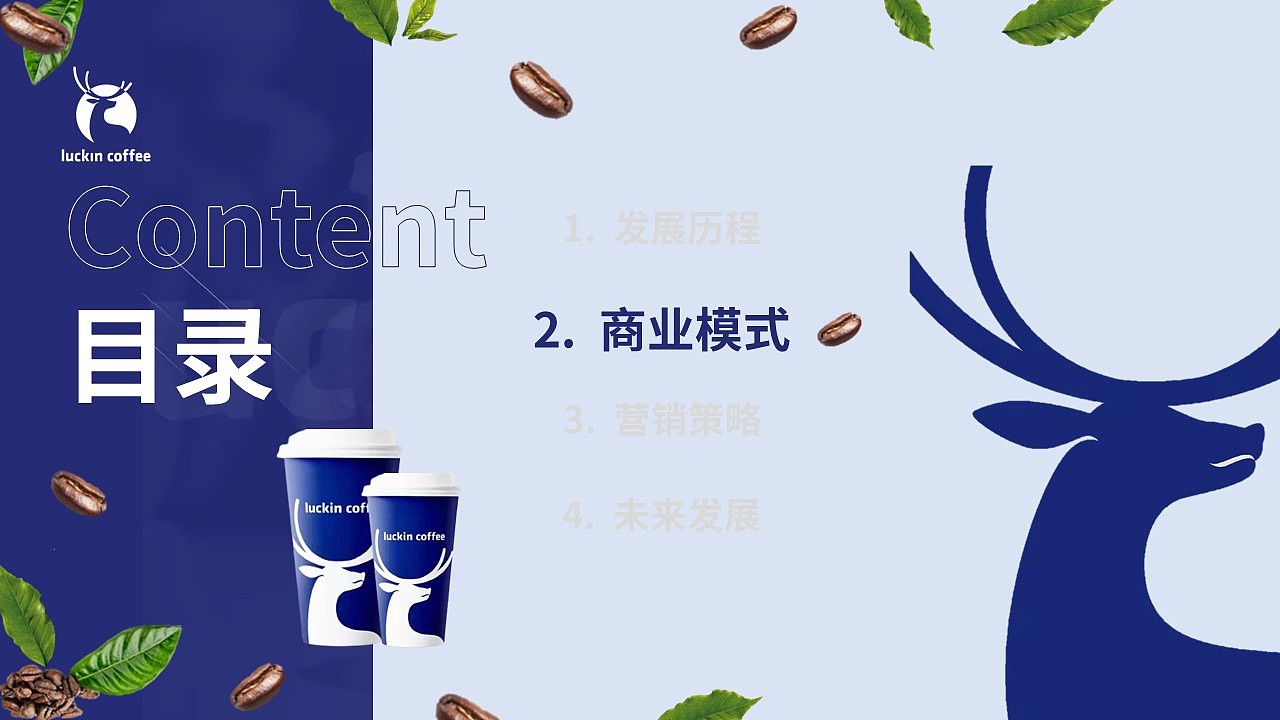 瑞幸咖啡ppt模板