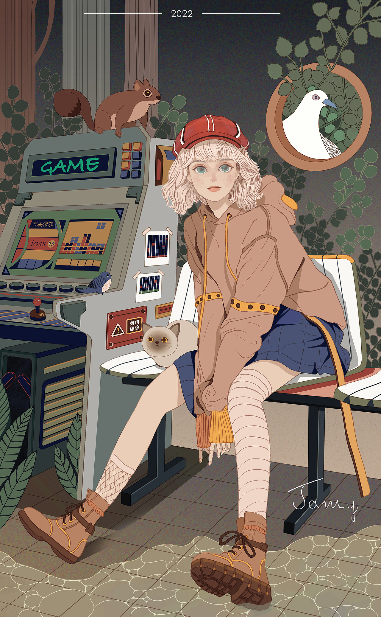 鹿又西|插画年终总结2022