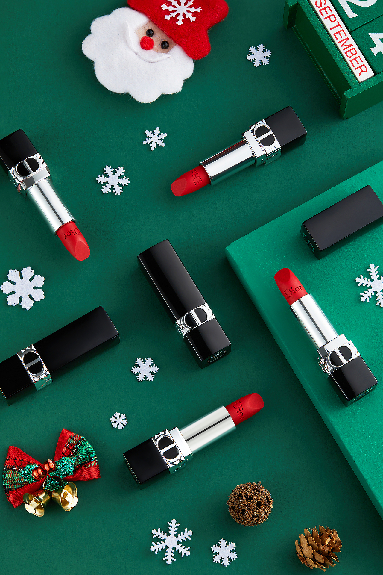 Dior口红圣诞主题拍摄