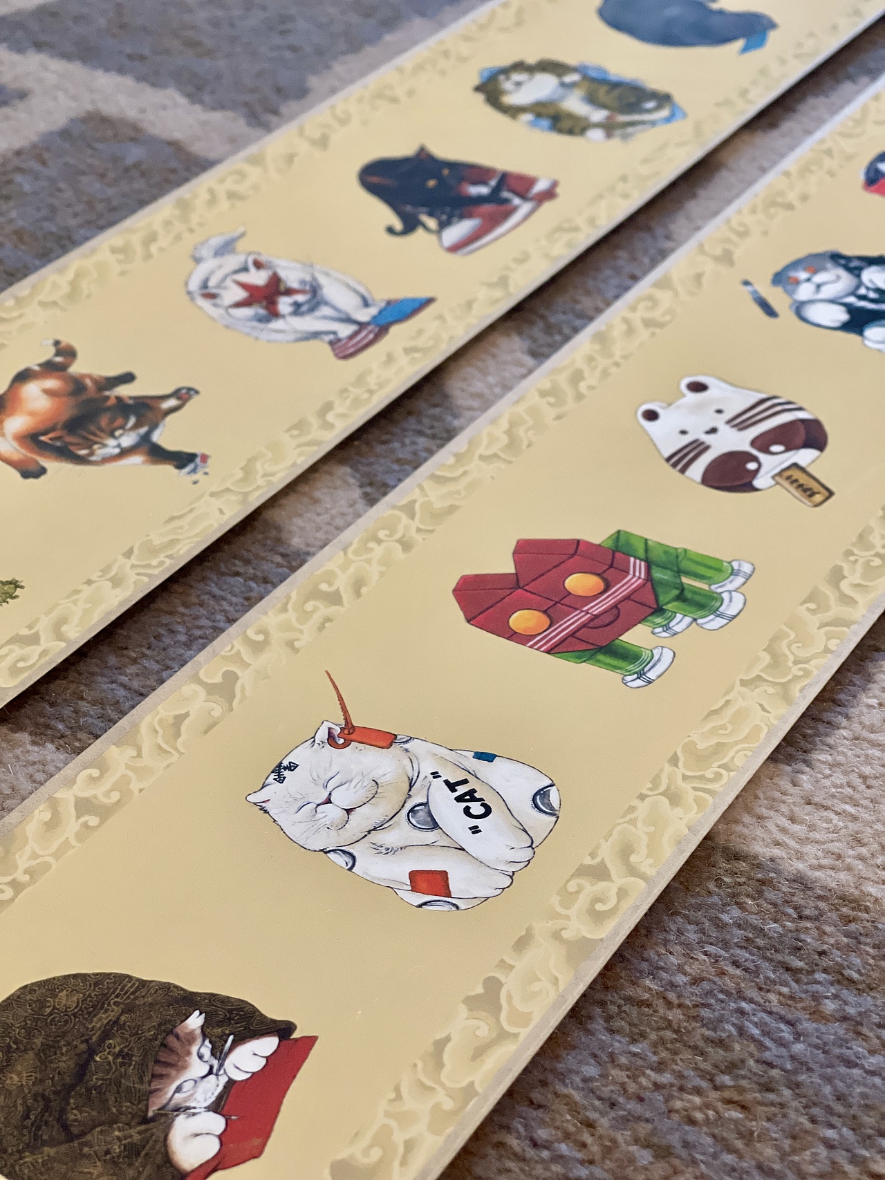 艺术家沈延老师《百猫图》文人手卷产品设计（图ZMzI1NDU1Mjcy） - 工艺品设计 - 站酷设计师kennysuedy原创素材 - 站酷ZCOOL