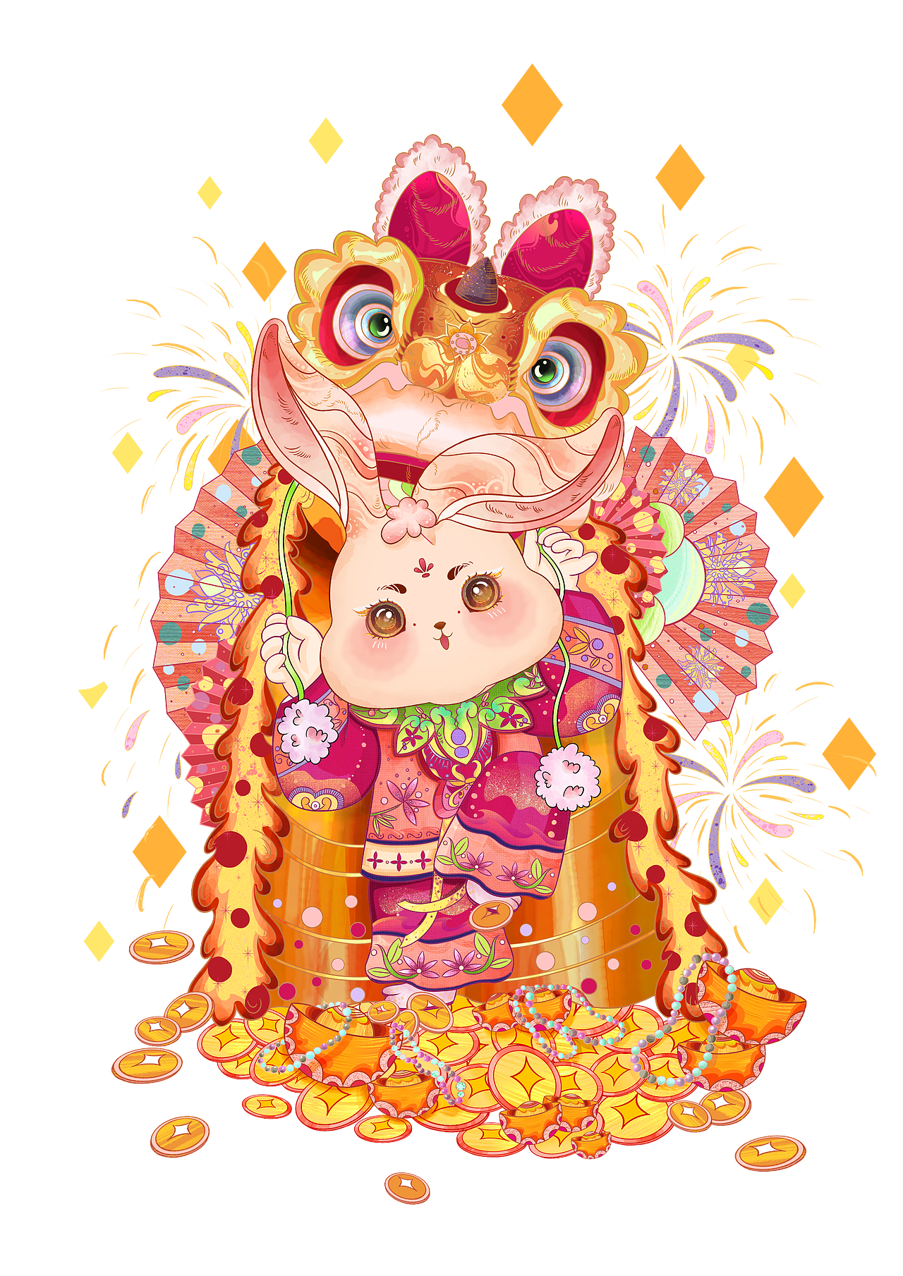 2022年度总结——我的探索之年●'◡'●(图ZMzI2NzUwNzQ0) - 艺术插画 - 站酷设计师王莲花儿原创素材 - 站酷ZCOOL