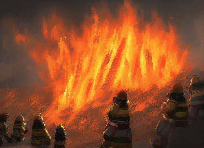 AI绘画作品:“119消防日”插画