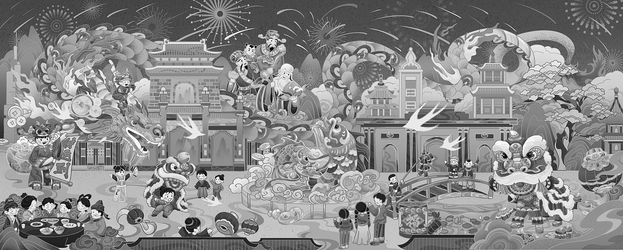 龙年大吉/端午安康（图ZMzYxNTUwMjU2） - 商业插画 - 站酷设计师安康Ankang原创素材 - 站酷ZCOOL