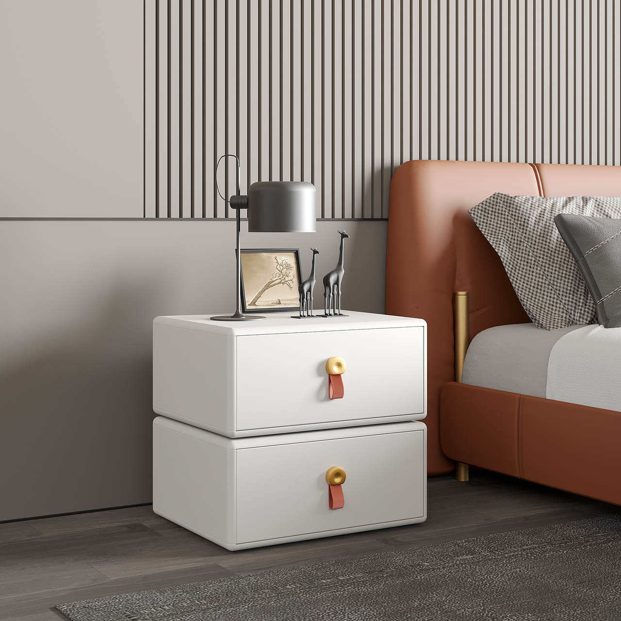 C4D+Corona渲染器 床头柜建模渲染表现