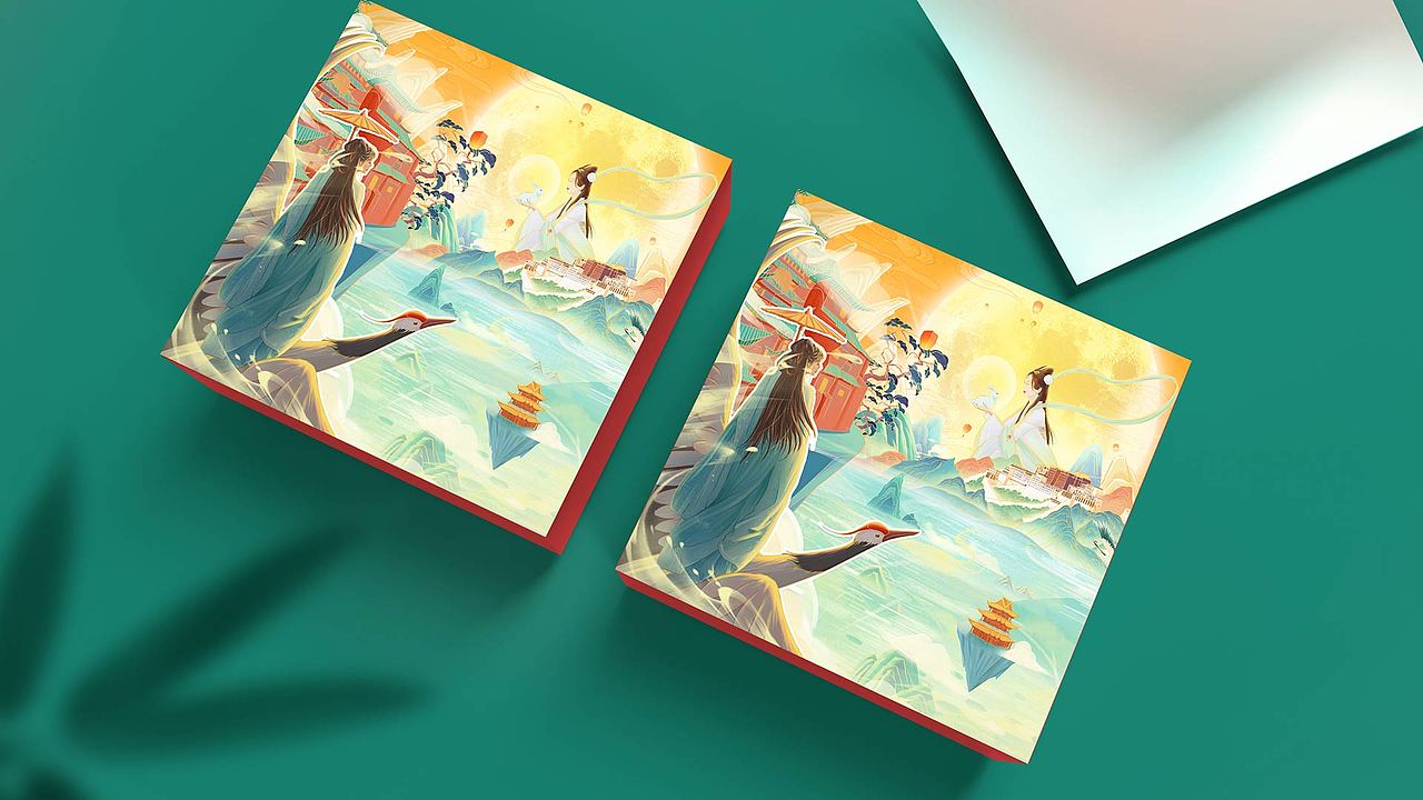 中秋节插画｜包装设计（图ZMzUwNTg1NDk2） - 商业插画 - 站酷设计师两个0原创素材 - 站酷ZCOOL