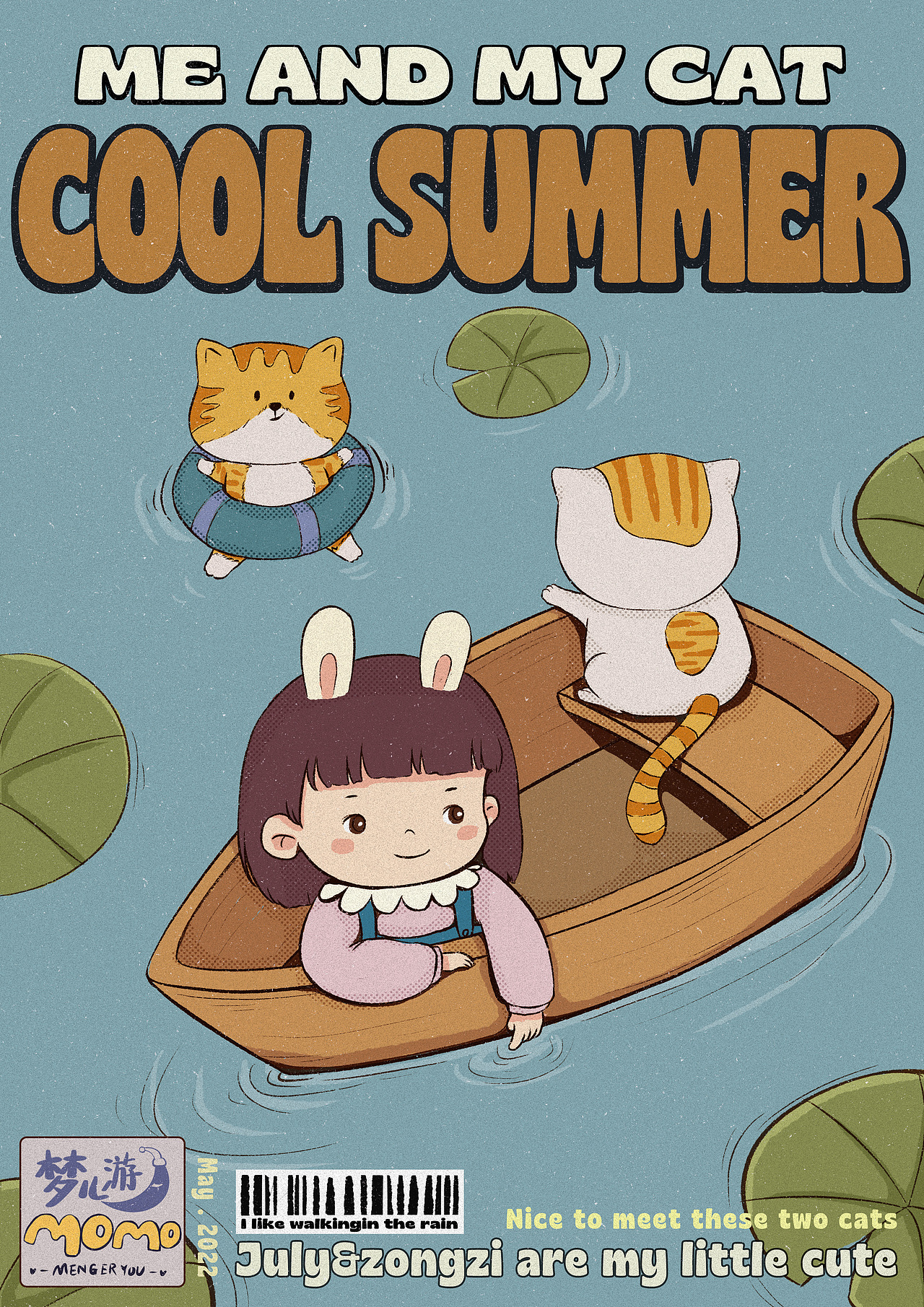 我和我的猫（图ZMzAxNDIxMTk2） - 创作习作 - 站酷设计师Momo梦儿游原创素材 - 站酷ZCOOL