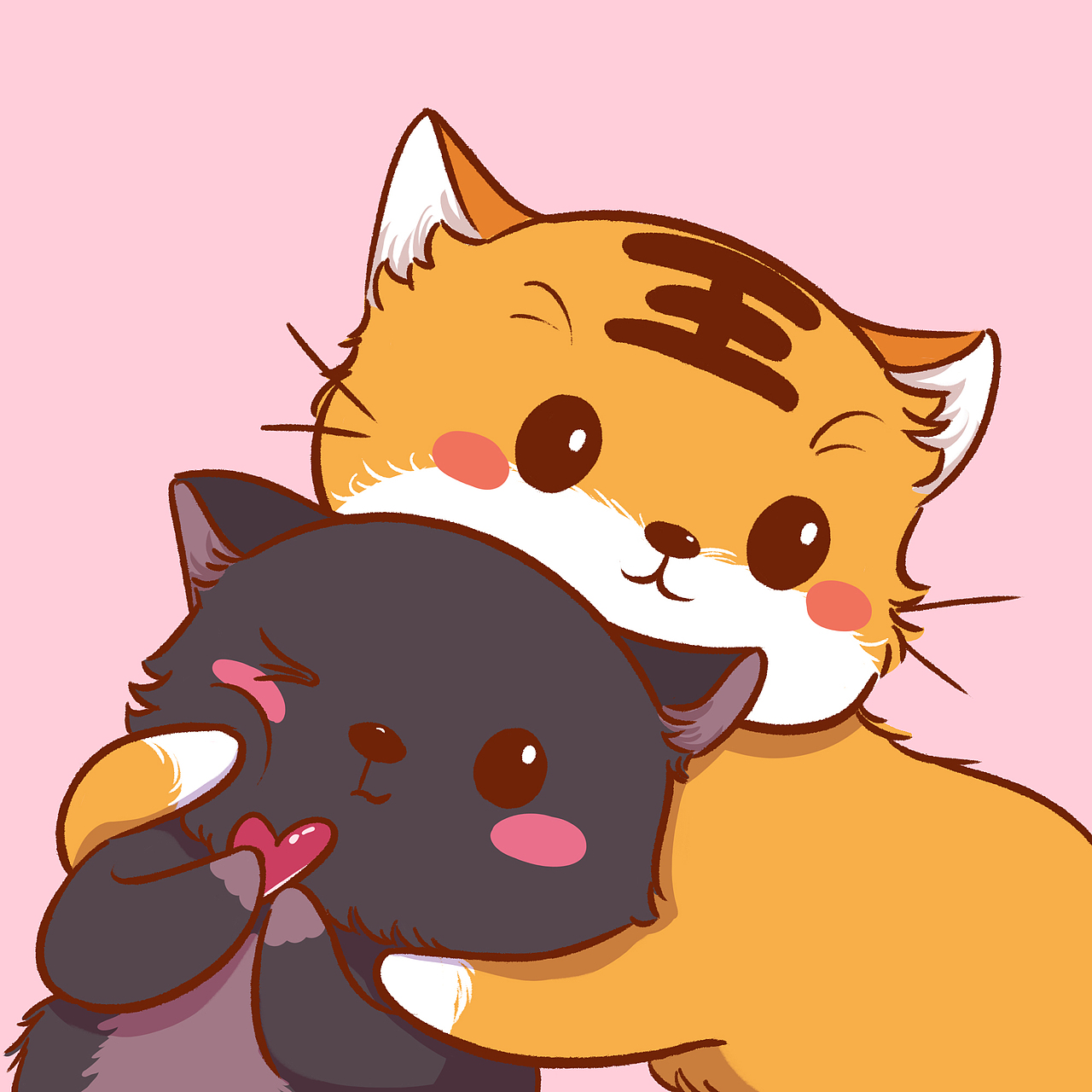 冬天我就愛貼貼（圖ZMzI1NDg0MDI4） - 兒童插畫 - 站酷設(shè)計(jì)師邦德妮可原創(chuàng)素材 - 站酷ZCOOL