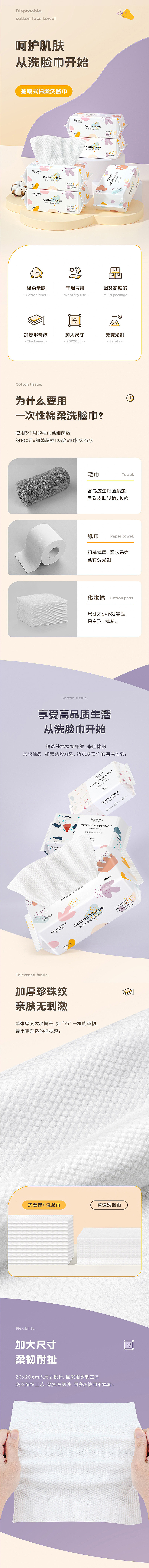 抽取式棉柔洗脸巾-详情页-B级（图ZMzIxNzM3NjQ4） - 电商 - 站酷设计师珂漫品牌策划设计原创素材 - 站酷ZCOOL