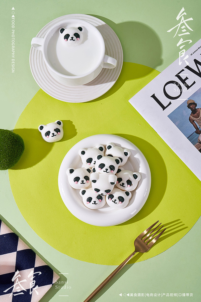 躺平鸭/熊猫棉花糖造型软糖拍摄合集▶▷▶叁食传媒