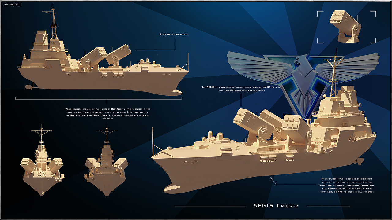 红色警戒2神盾巡洋舰概念设计