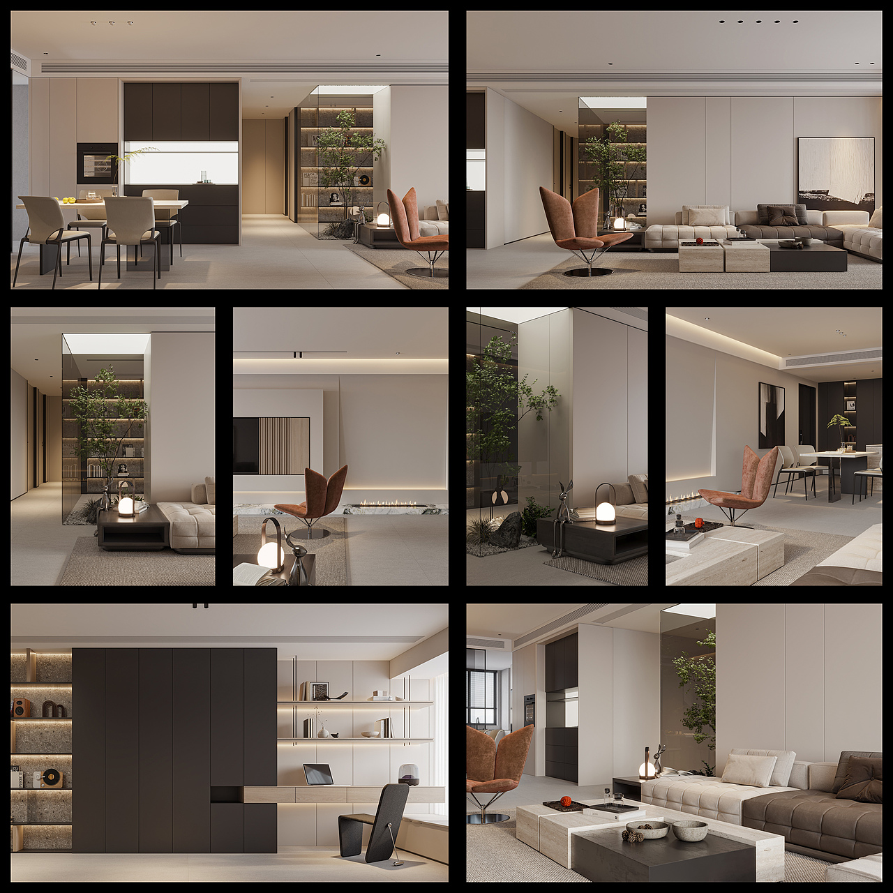 冈舍效果图表现-2024.3.31（图ZMzY1NjAzNzQ0） - 家装设计 - 站酷设计师冈舍表现一小豪原创素材 - 站酷ZCOOL