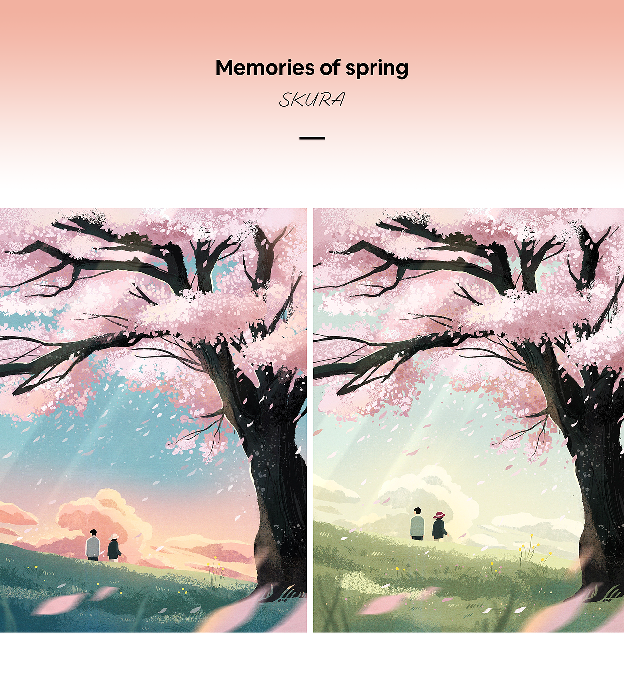 Memories of spring（图ZMzAwNDE1NzQ0） - 创作习作 - 站酷设计师倩JadeZhang原创素材 - 站酷ZCOOL