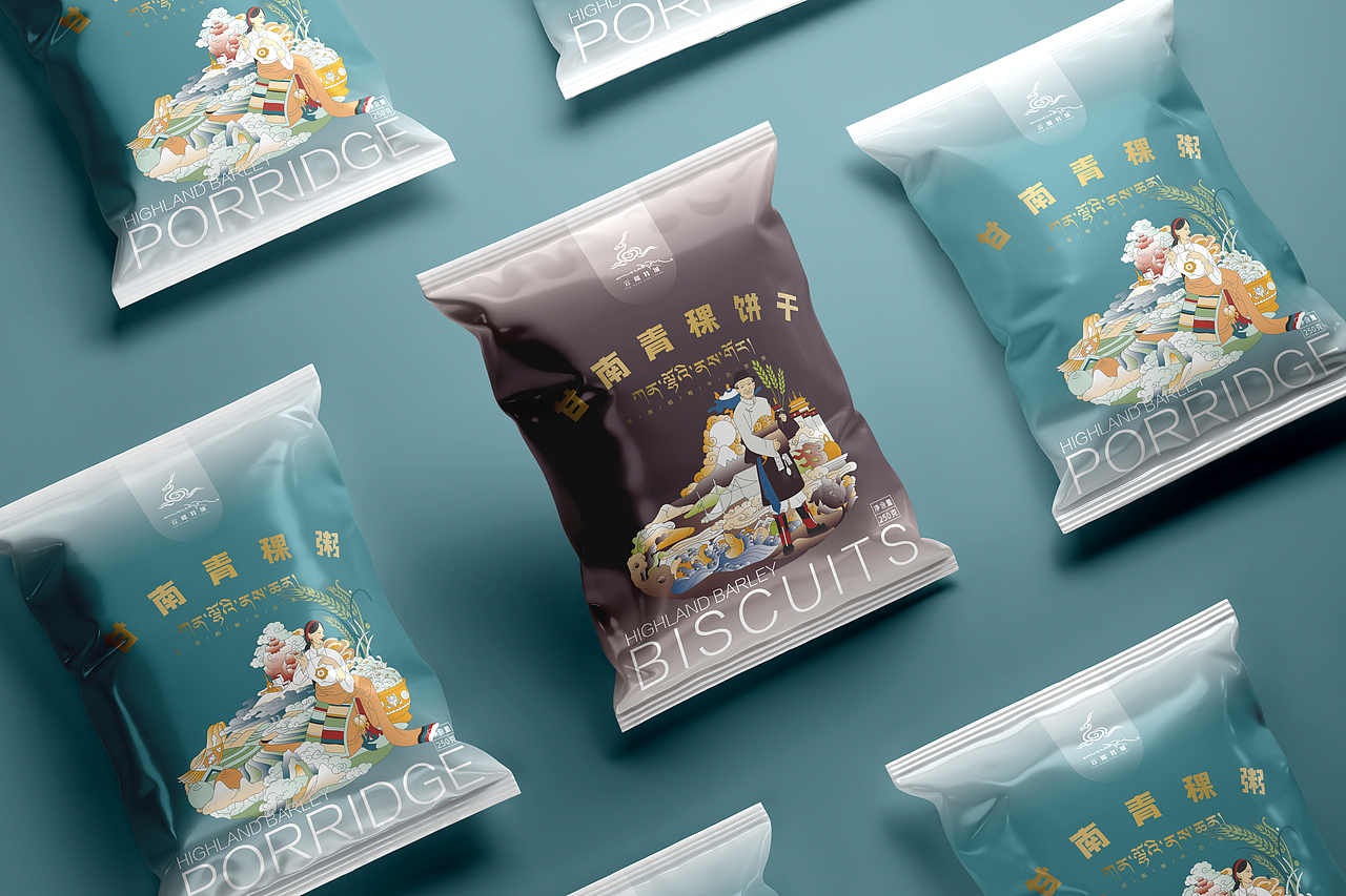 甘南青稞系列包装设计（图ZMzAyNDQ1NDI4） - 包装 - 站酷设计师叶则加原创素材 - 站酷ZCOOL