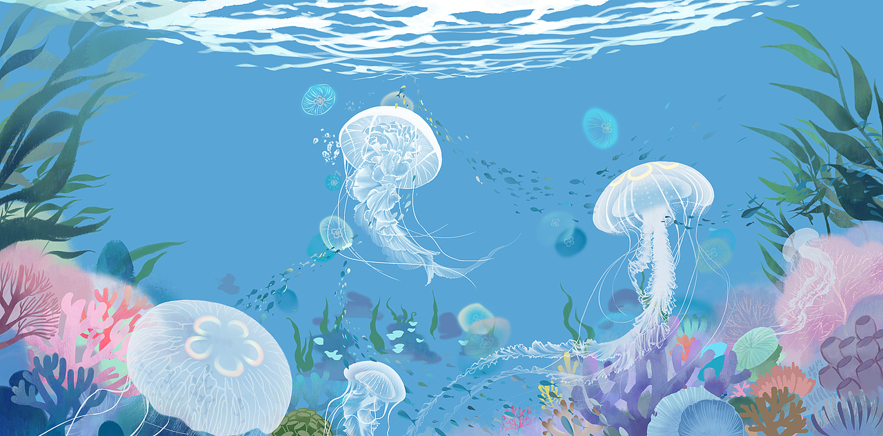 乐划锁屏插画大赏-守护海洋
