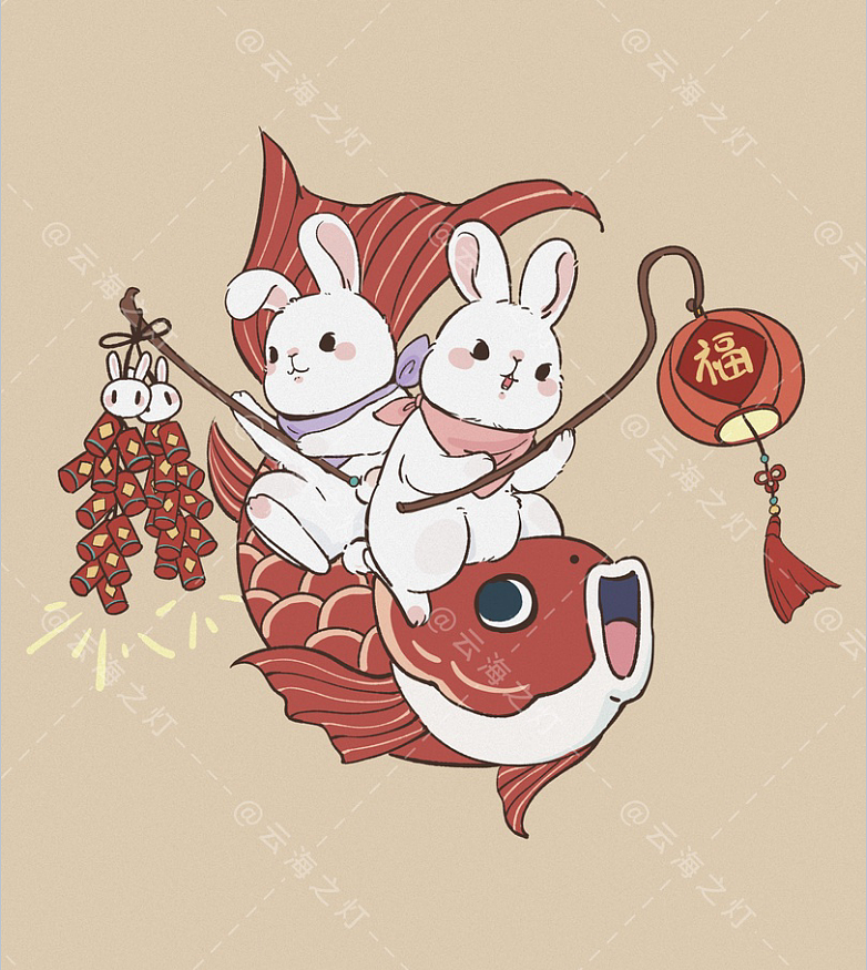 钱兔无量（图ZMzI2OTAzMDM2） - 商业插画 - 站酷设计师云海之灯原创素材 - 站酷ZCOOL