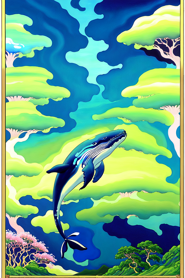 AI设计软件《如兔》内测文字生成图画。