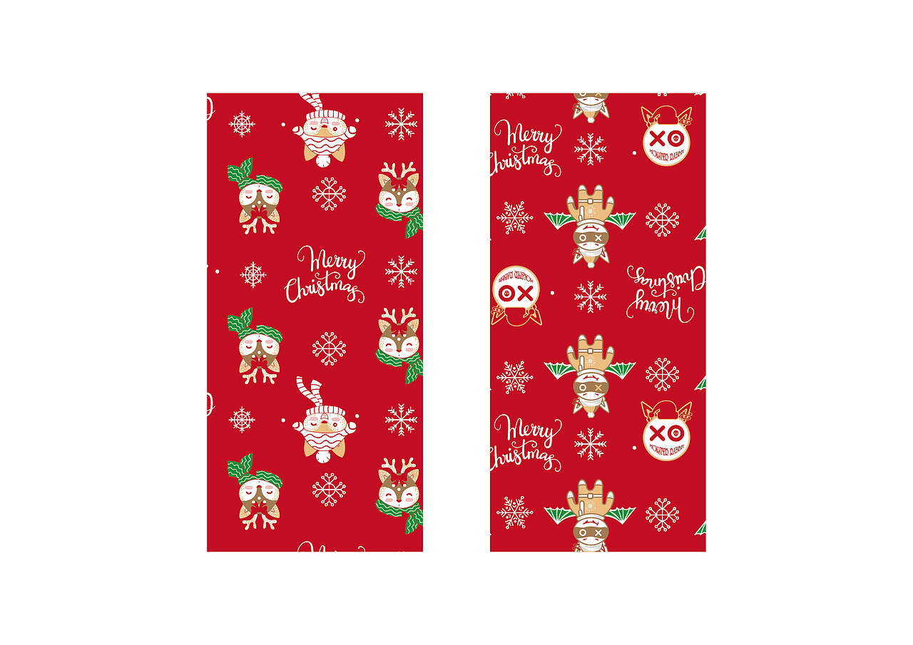 原创怪兽兔IP第6弹插画设计(圣诞系列)