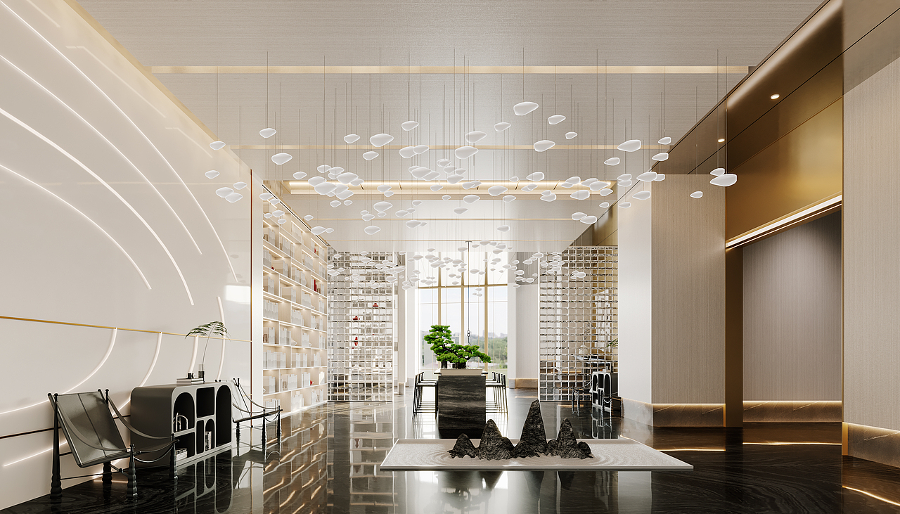 一些工装大厅（图ZMzEzODU0ODYw） - 商业空间设计 - 站酷设计师星耀视觉效果图原创素材 - 站酷ZCOOL