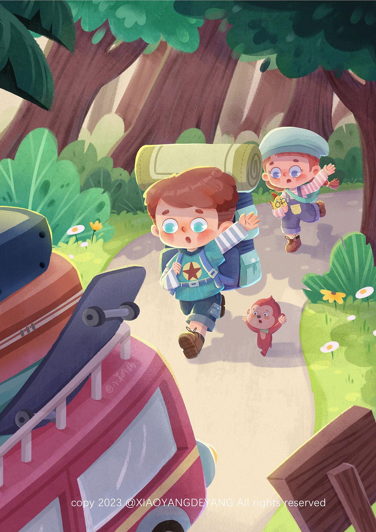 2023插画总结（图ZMzYwMTM5NDMy） - 儿童插画 - 站酷设计师小羊的杨原创素材 - 站酷ZCOOL