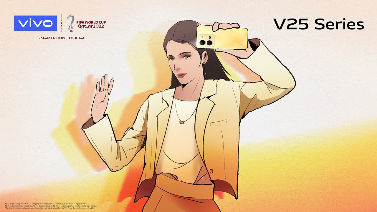 VIVO V25 拉美 模特美图美术方案&成品海报