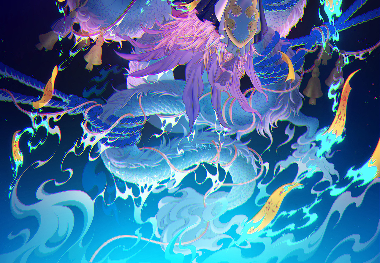 冥府幽焰（暗黑系插画）（图ZMzIyMzc4MjAw） - 商业插画 - 站酷设计师寒梧月原创素材 - 站酷ZCOOL