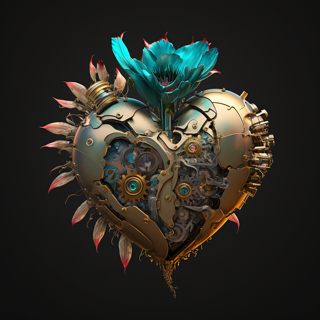 ai艺术, 高贵的心，人工智能绘画，需艺工作室